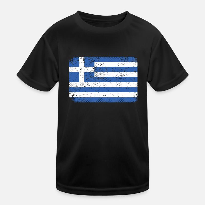 Grèce Drapeau Grec T-shirt sport Enfant