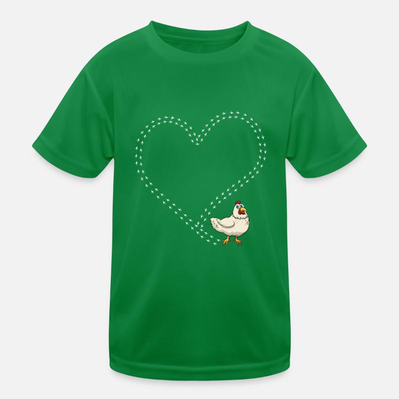 Chicken Huhn Kinder Funktions-T-Shirt