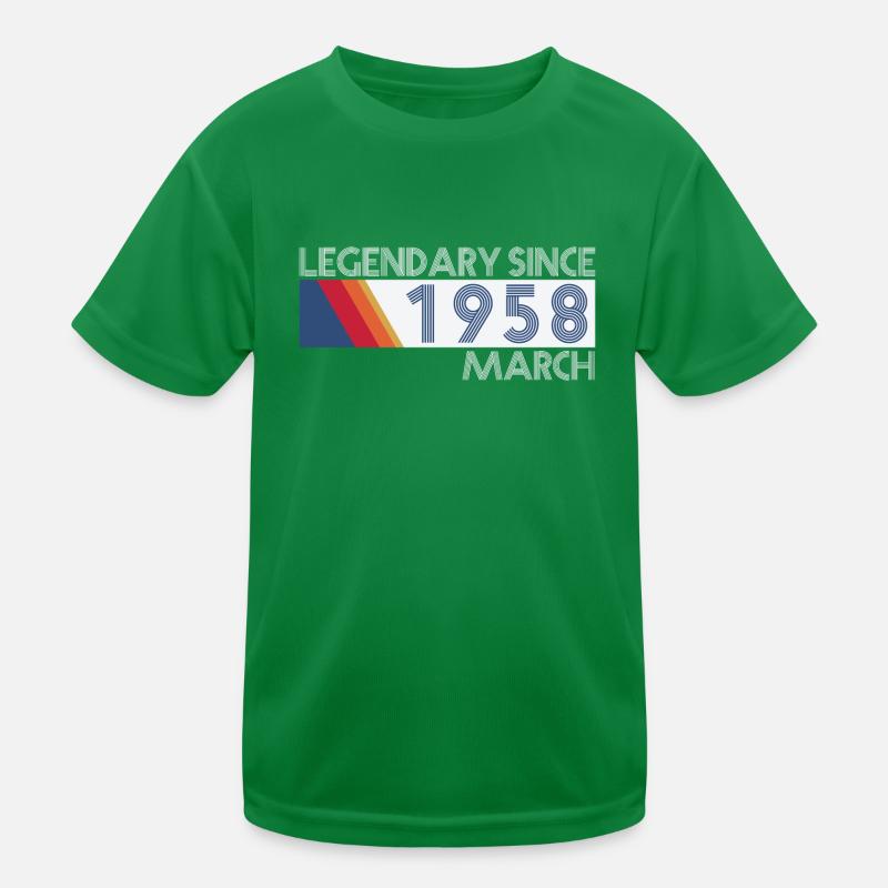 Retro SiFi Legendary since March 1958 - Geburtstag Kinder Funktions-T-Shirt