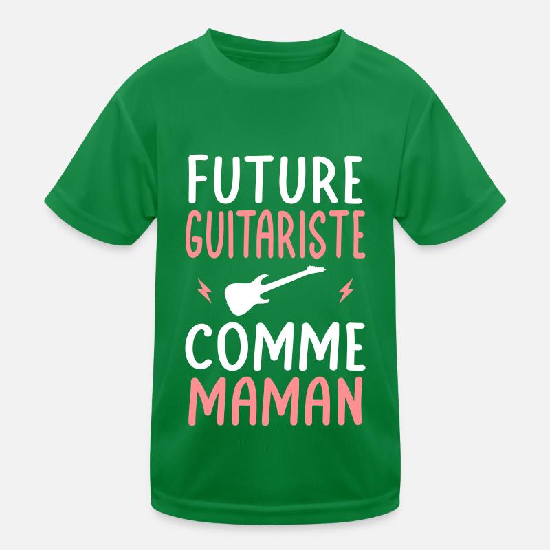 Future guitariste - Comme maman - Cadeau humour T-shirt sport Enfant
