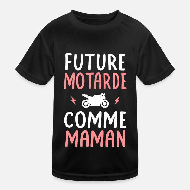 Future motarde - Comme maman - Cadeau humour T-shirt sport Enfant