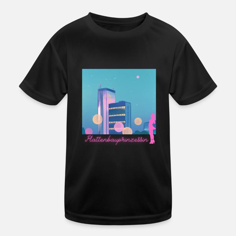 Plattenbauprinzessin Kinder Funktions-T-Shirt