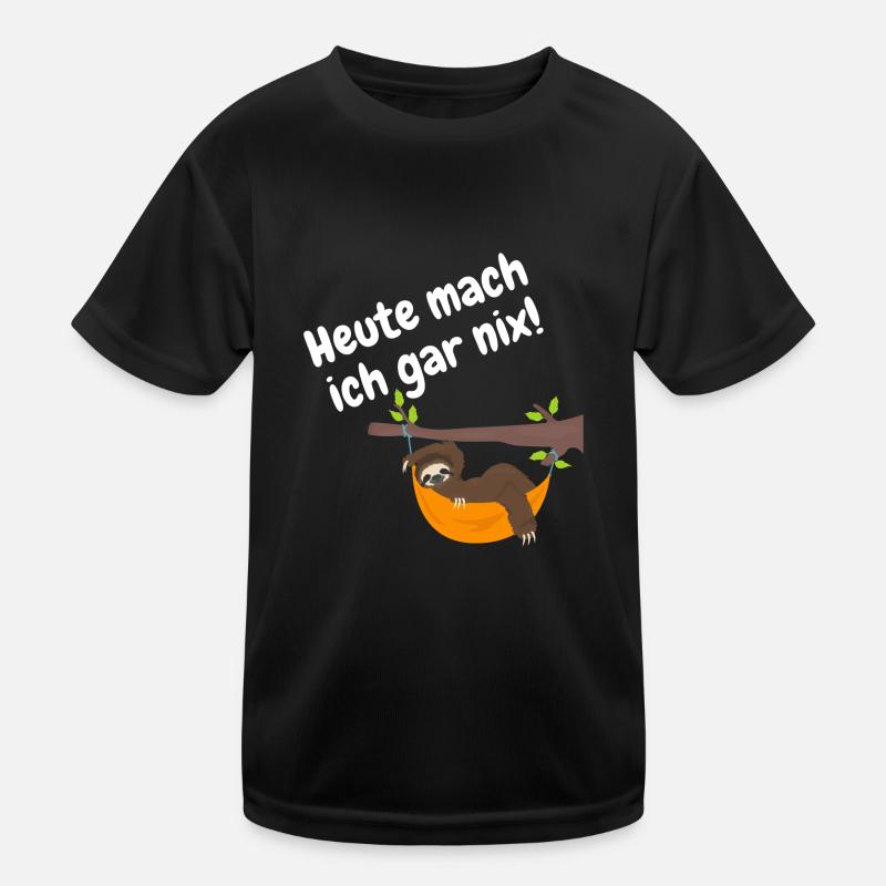 heute mach ich gar nix Kinder Funktions-T-Shirt