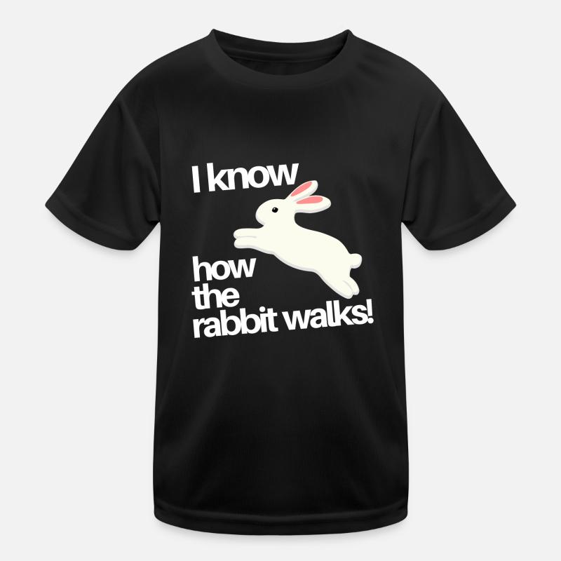 The Rabbit - Kids Functional T-Shirt - black