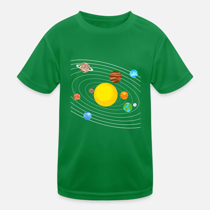 solar system Kids Functional T-Shirt