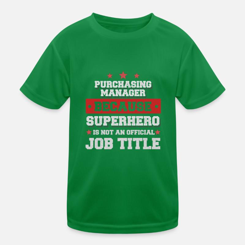 Parce que gestionnaire Superhero est pas sur le titre du poste T-shirt sport Enfant
