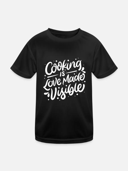 Chef, Chef, Foodie, Chef, Chef, cadeau de Fan de cuisine - T-shirt sport Enfant - noir - Devant