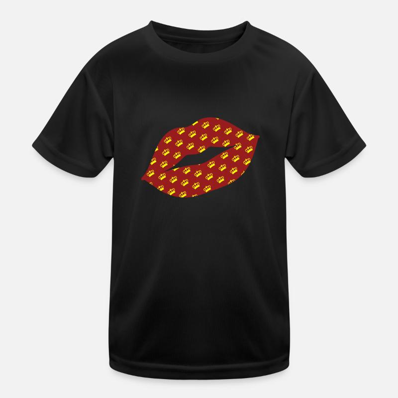 Carnaval de baisers sur les lèvres | Couronnes dorées T-shirt sport Enfant