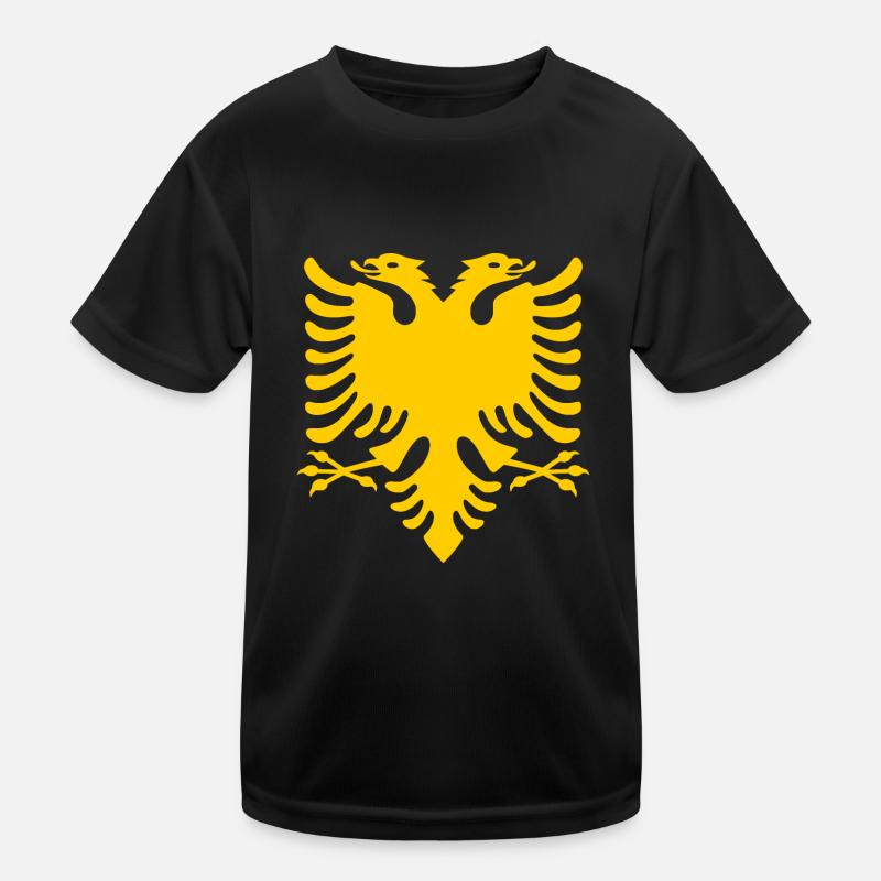 albania Albanian Eagle Kids Functional T-Shirt