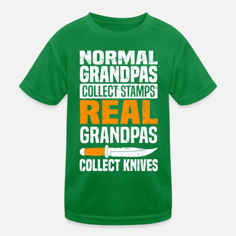 Messer sammeln Kinder Funktions-T-Shirt