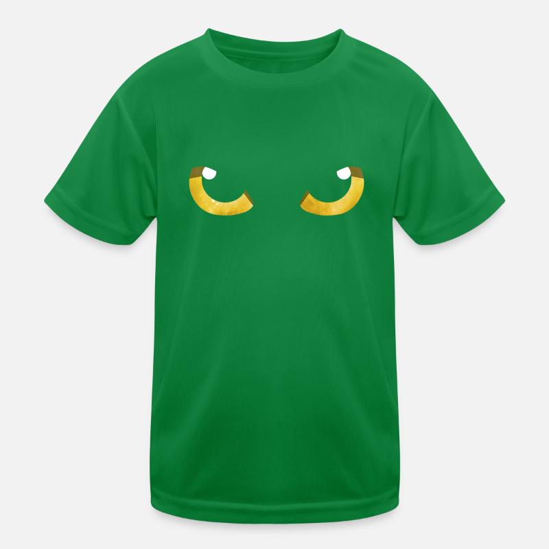 Yeux de chat jaune T-shirt sport Enfant
