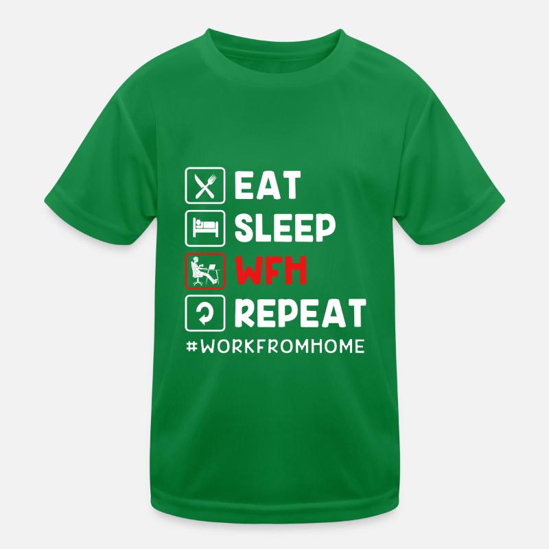 Remote home office Kids Functional T-Shirt
