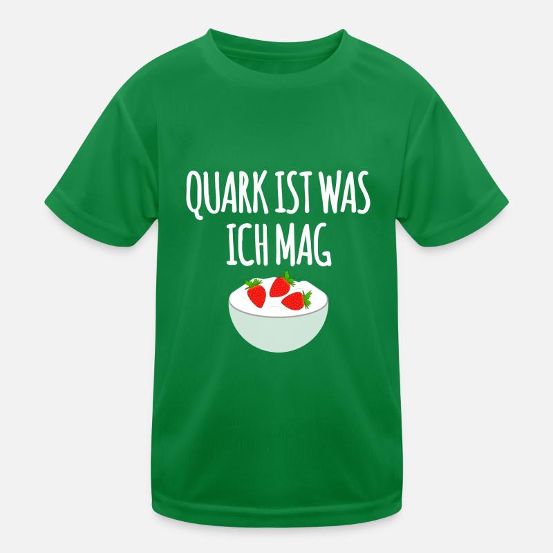 Quark mit Erdbeeren Kinder Funktions-T-Shirt