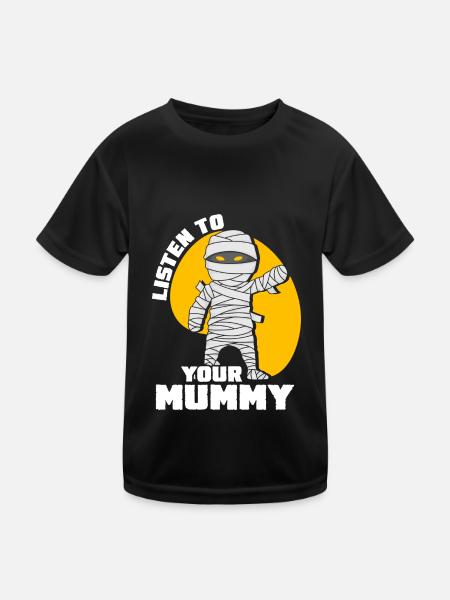 Mummy Creepy Mummies - Kids Functional T-Shirt - black - Front