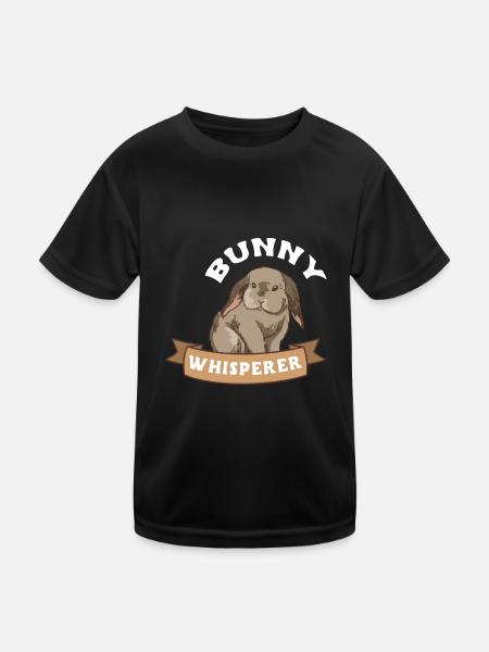 Rabbit Rabbit - Kids Functional T-Shirt - black - Front