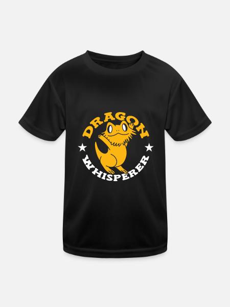 Bartagame Dragon barbu - T-shirt sport Enfant - noir - Devant