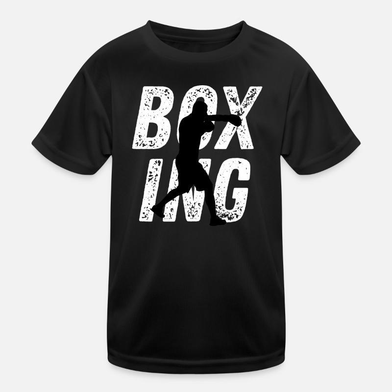 Boxe Match Typographie Punch Boxer Fighter T-shirt sport Enfant