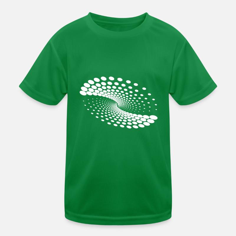 Twisted Whirlpool Spiral Planet Formation Kids Functional T-Shirt