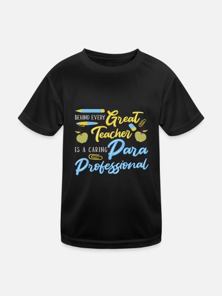 Paraprofessional - Kids Functional T-Shirt - black - Front