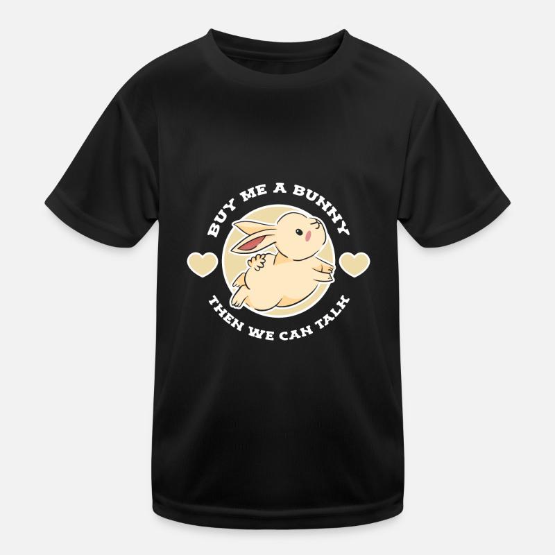 Rabbit Rabbit - Kids Functional T-Shirt - black