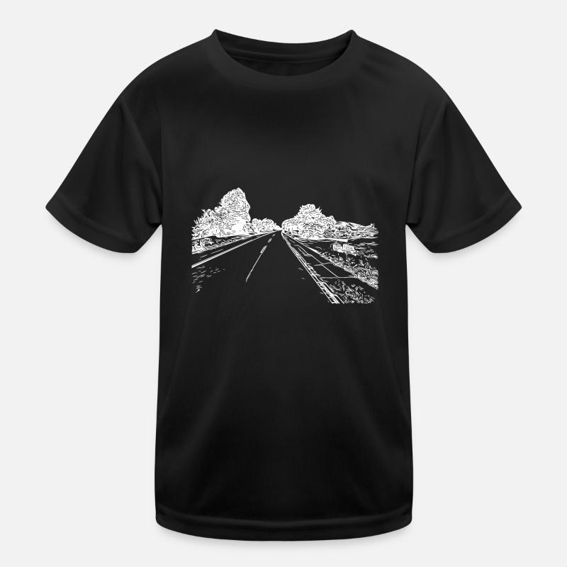 Route romantique solitaire vers nulle part T-shirt sport Enfant