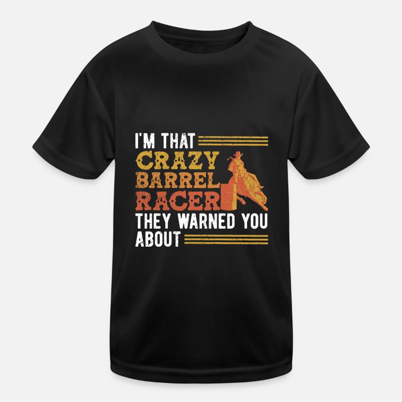 Barrel Racing Kids Functional T-Shirt