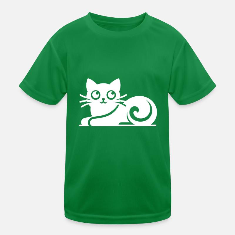 Dessin abstrait de chat T-shirt sport Enfant
