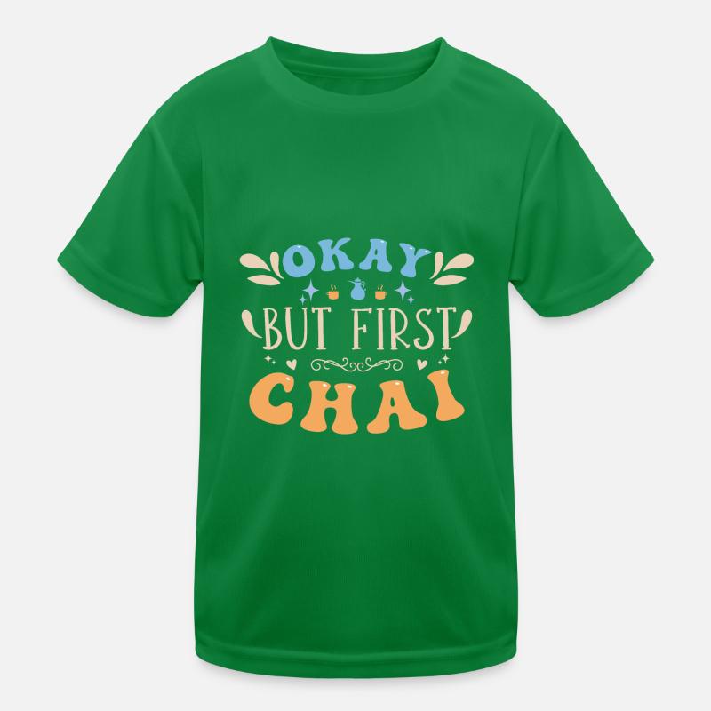 Chai Latte Tee trinken Teetrinker Kinder Funktions-T-Shirt