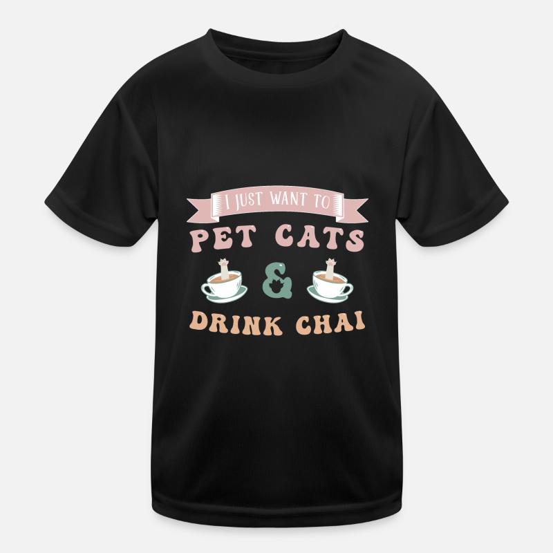 Chai Latte Tee trinken Teetrinker Kinder Funktions-T-Shirt