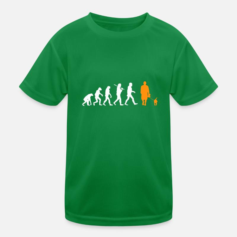 Evolution Dog Dog Walk Walk Gift Kids Functional T-Shirt