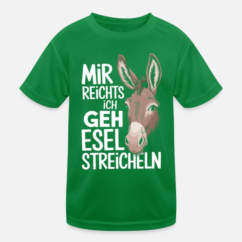 Esel Eselchen Maultier Muli Kinder Funktions-T-Shirt