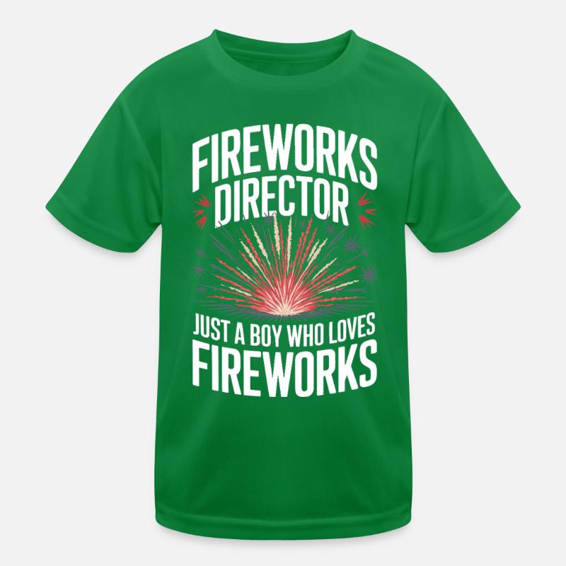 Pyrotechnie Feux d’artifice Pyrotechnie T-shirt sport Enfant
