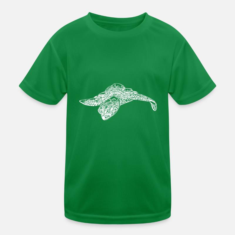 Little curious turtle Kids Functional T-Shirt