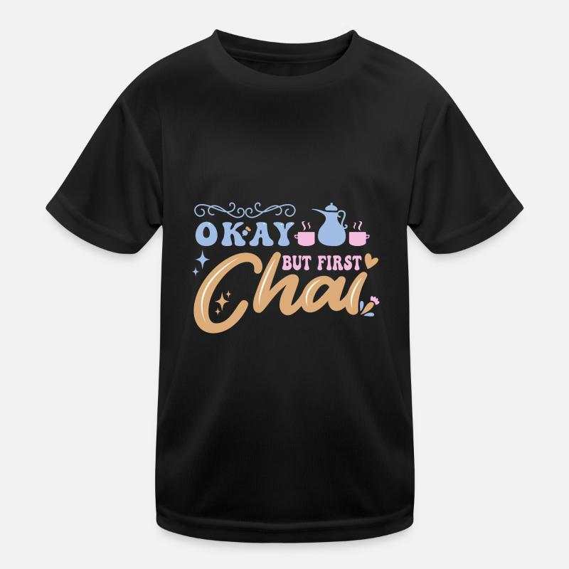 Chai Latte Tee trinken Teetrinker Kinder Funktions-T-Shirt