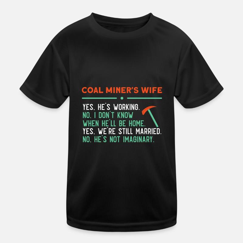 Mine Minenarbeiter Kinder Funktions-T-Shirt