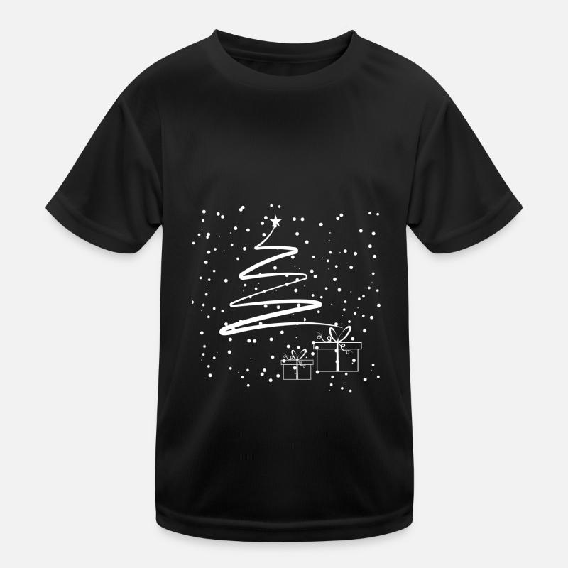 Minimal Christmas Tree Kinder Funktions-T-Shirt