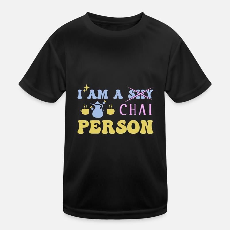 Chai Latte Tee trinken Teetrinker Kinder Funktions-T-Shirt