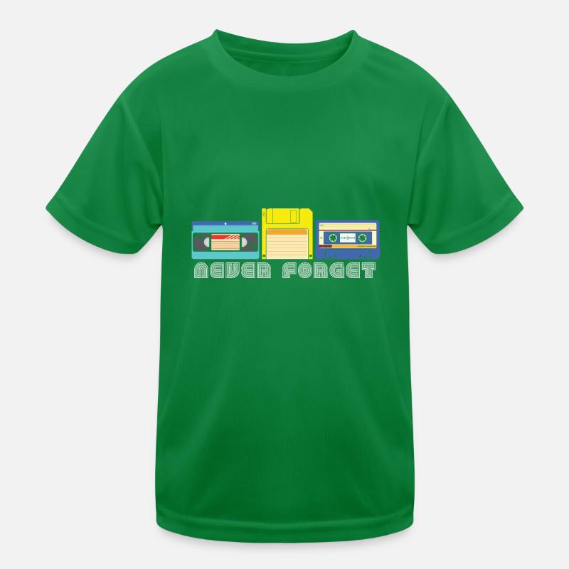Kassette Diskette VHS Retro Kindheitserinnerung Kinder Funktions-T-Shirt