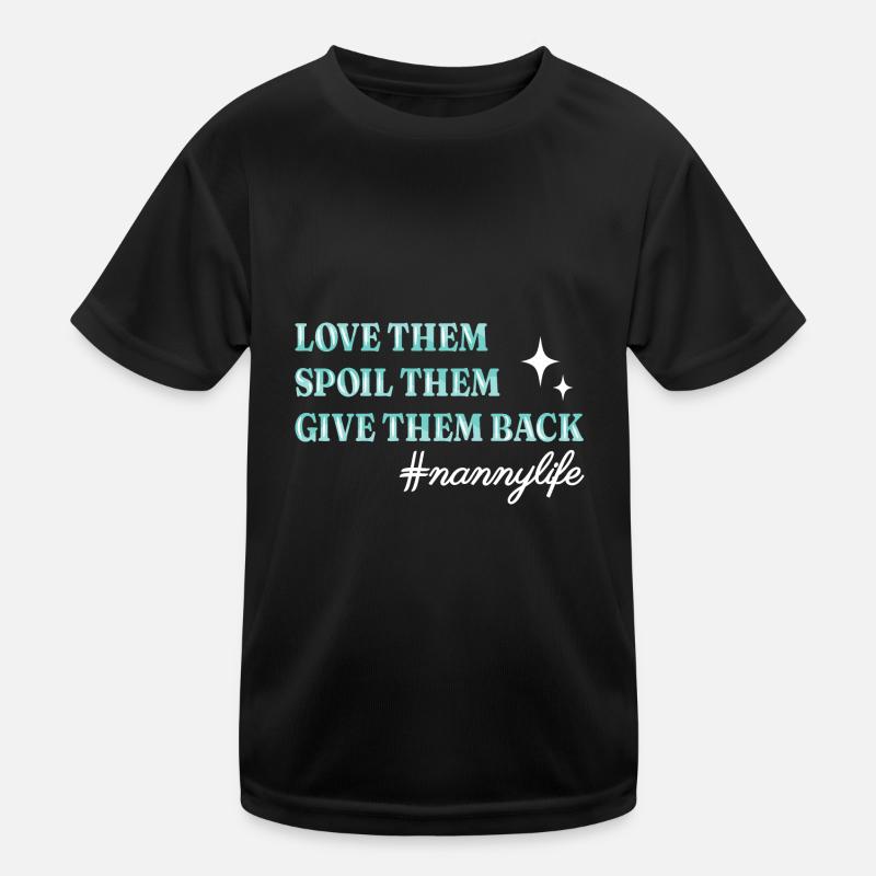 Nanny Babysitterin Tagesmutter Kinder Funktions-T-Shirt