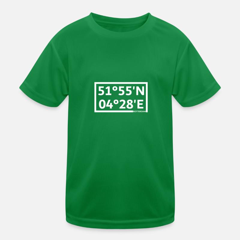 Rotterdam coordinates Kids Functional T-Shirt