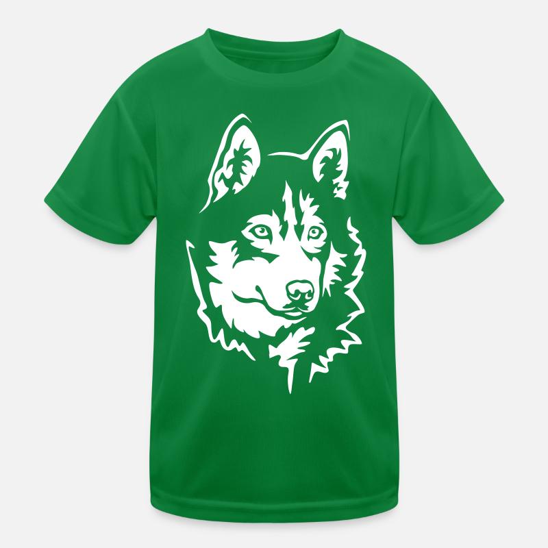 Husky Head "Black Edition" Kids Functional T-Shirt