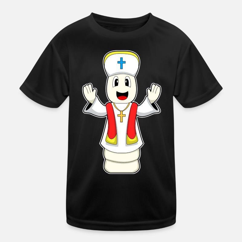 Chess Piece Bishop Chess Kids Functional T-Shirt