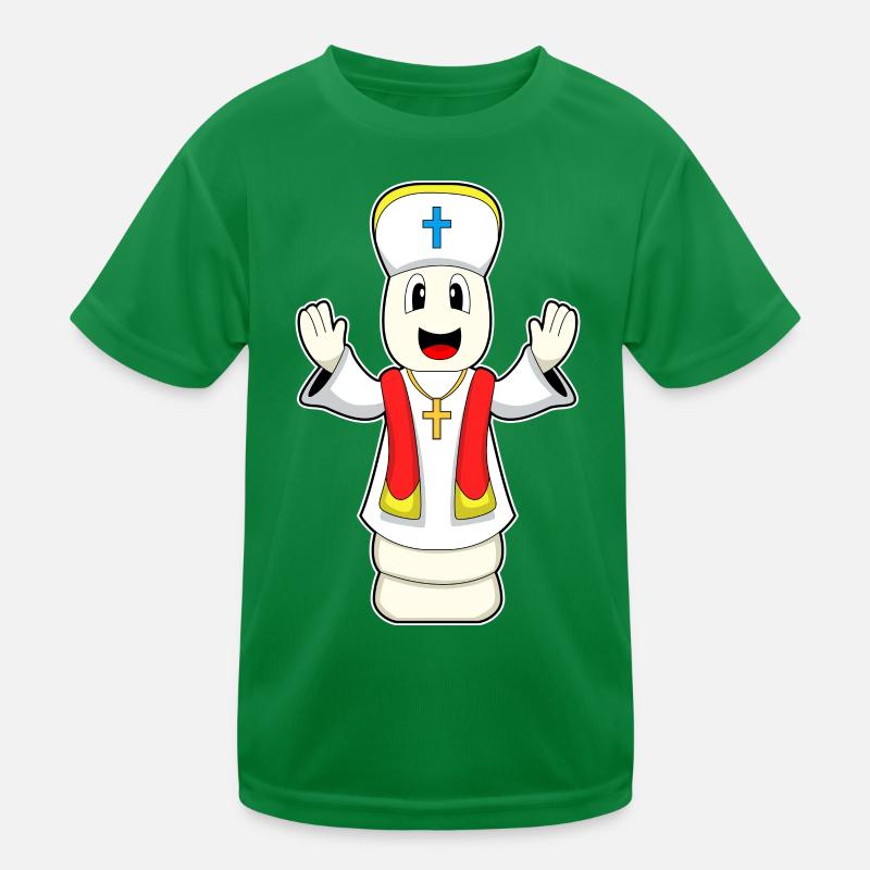 Chess Piece Bishop Chess Kids Functional T-Shirt