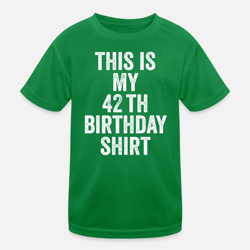 42. Jubiläum 42. Geburtstagsgeschenk – 42. Geburtstagsgeschenk Kinder Funktions-T-Shirt