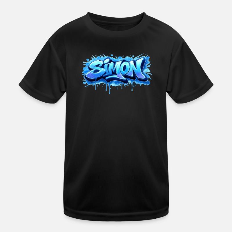 Graffiti SIMON Name Gift Ideal Printable Kids Functional T-Shirt