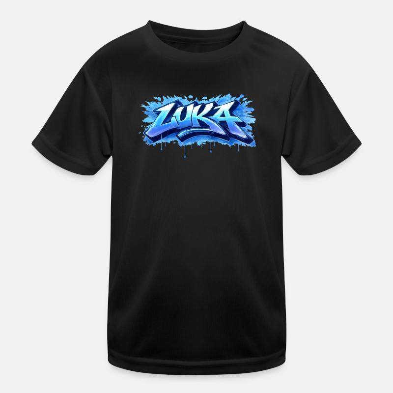 LUKA GRAFFITI NAME FOR PERFECT GIFT PRINTABLE Kids Functional T-Shirt