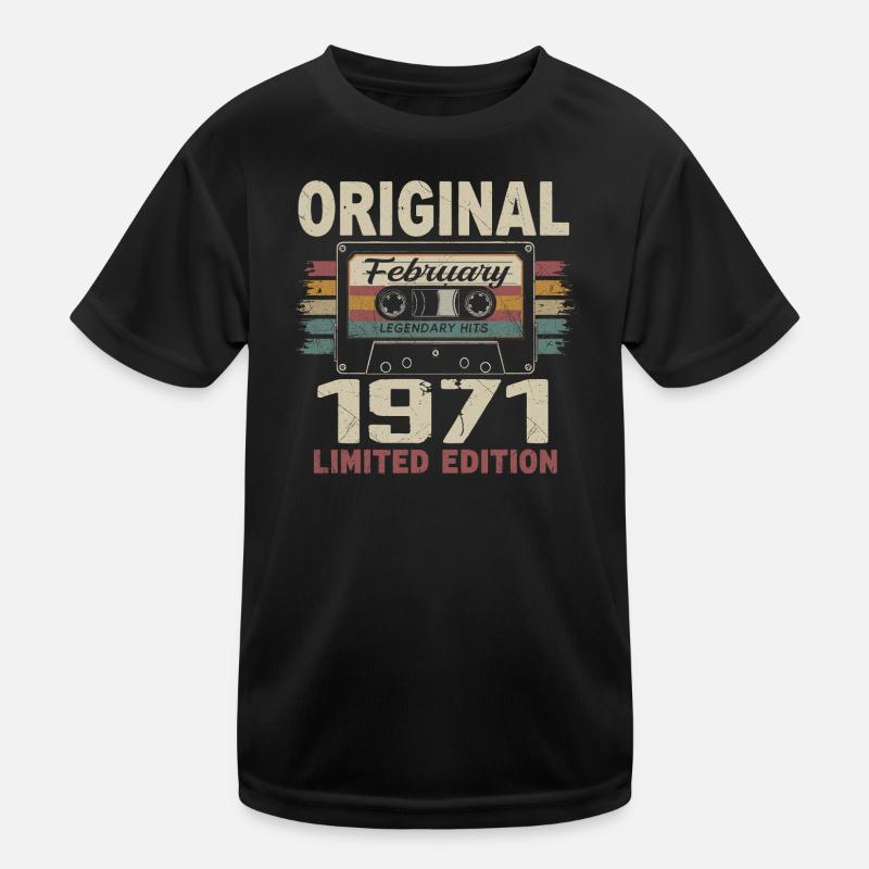 Février 1971, Cadeau d'Anniversaire février 1971 T-shirt sport Enfant