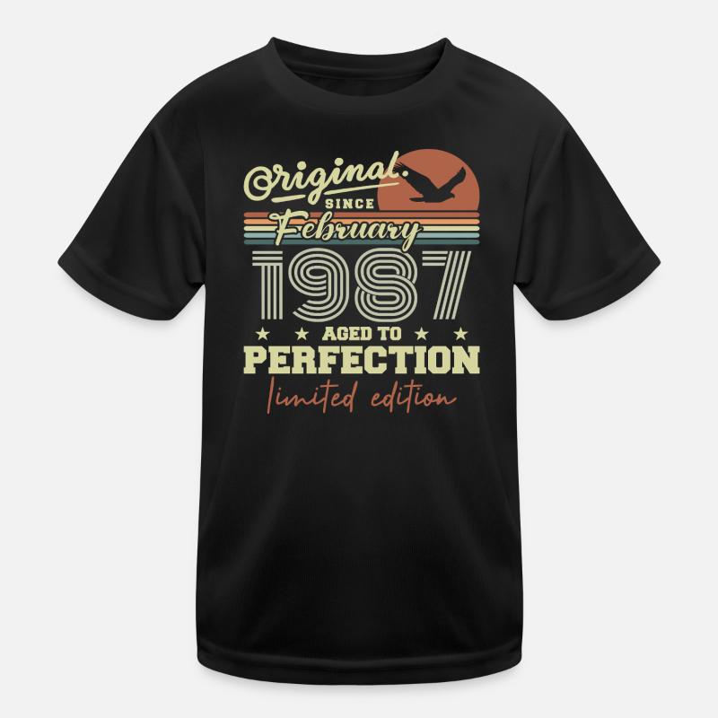 Geburtstag Februar 1987 Kinder Funktions-T-Shirt