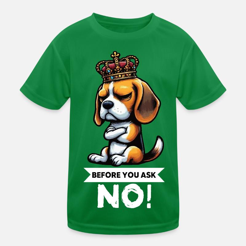 Before You Ask Beagle Beaglebesitzer Beaglehalter Kinder Funktions-T-Shirt
