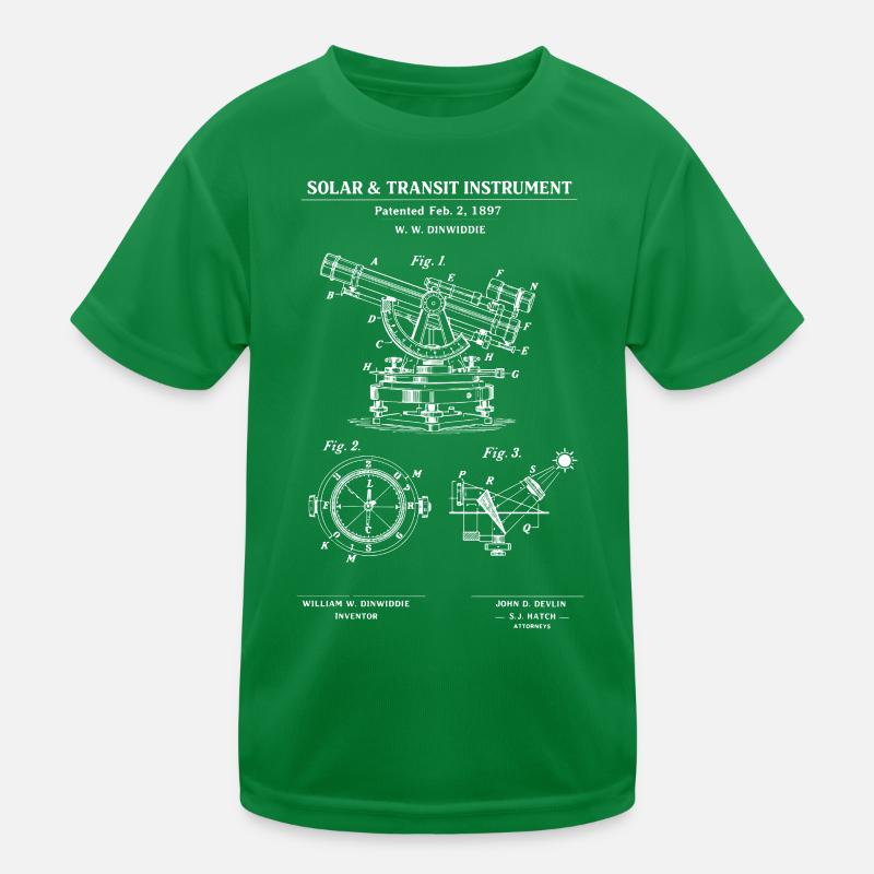 Solar Transit Instrument Bauplan Kinder Funktions-T-Shirt